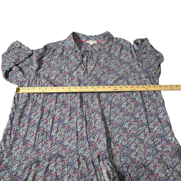 Vintage America Elsie Peplum Blouse Size 3X Floral Cottagecore Peasant Boho - Picture 13 of 15